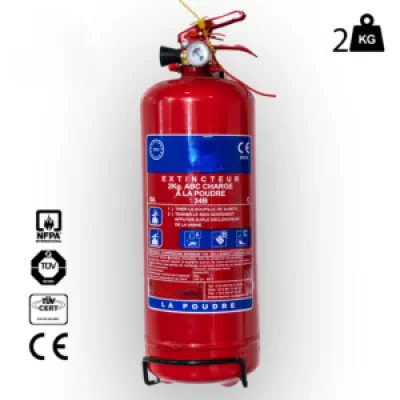Extincteurs pour voiture à poudre chimique sèche 2Kg